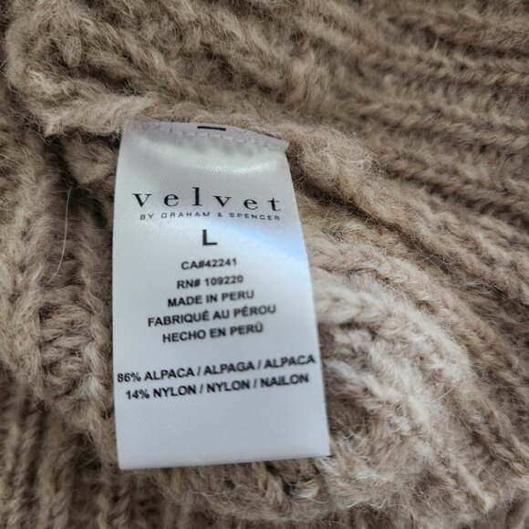 Velvet by Graham and Spencer Sade Alpaca Sweater NWT - Picture 5 of 5
